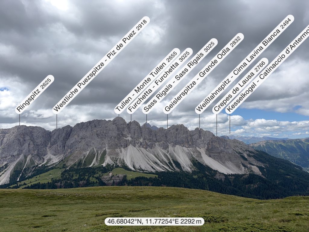 Blick zur Geislerspitze