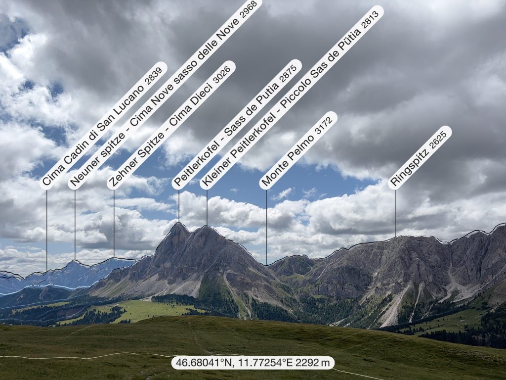 Blick zum Peitlerkofel