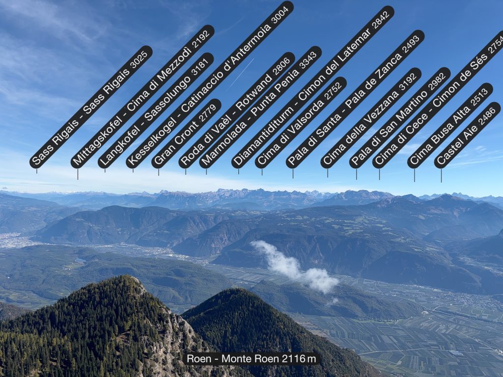 Blick Richtung Dolomiten